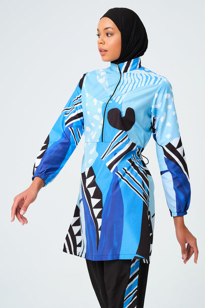 Lycra Fabric Printed Burkini Set