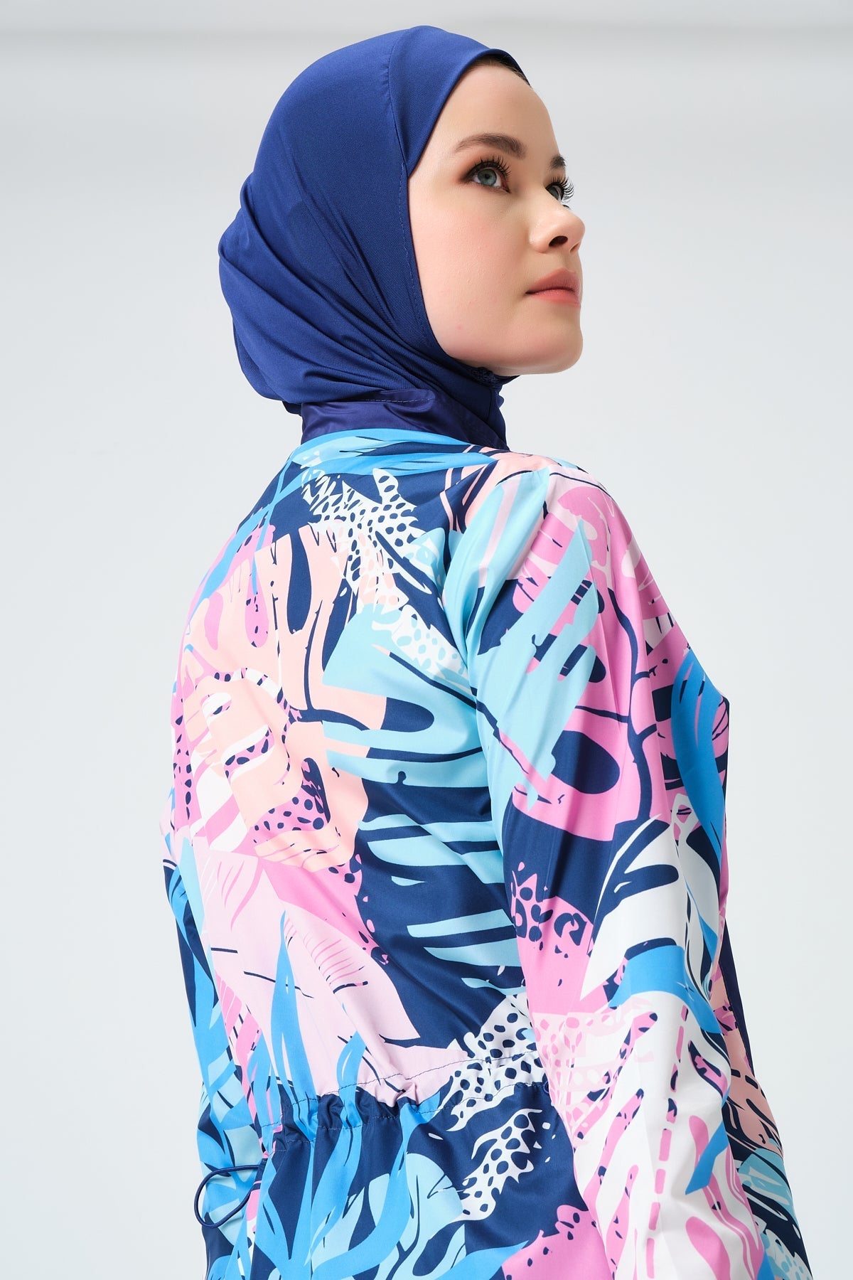 Tropical Print Parachute  Burkini