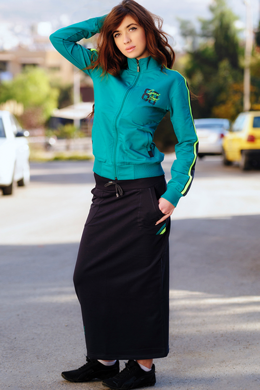 Women's Tracksuit Jacket and Skirt